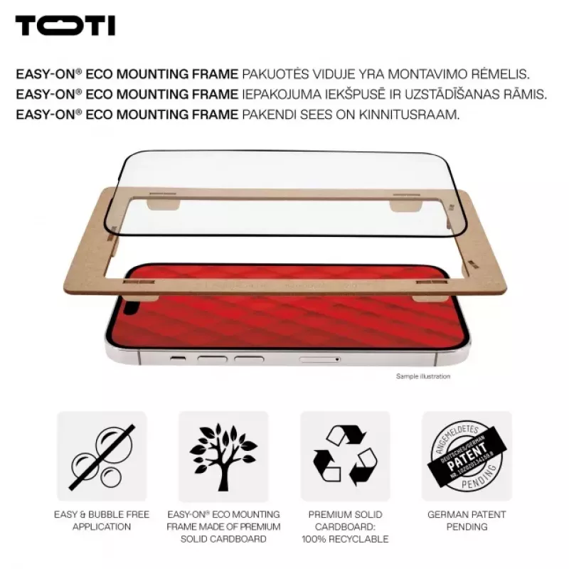 TOTI PREMIUM PREMIUM Tempered Glass 3D Screen Protector Full Cover für Samsung Galaxy S24+/S25+