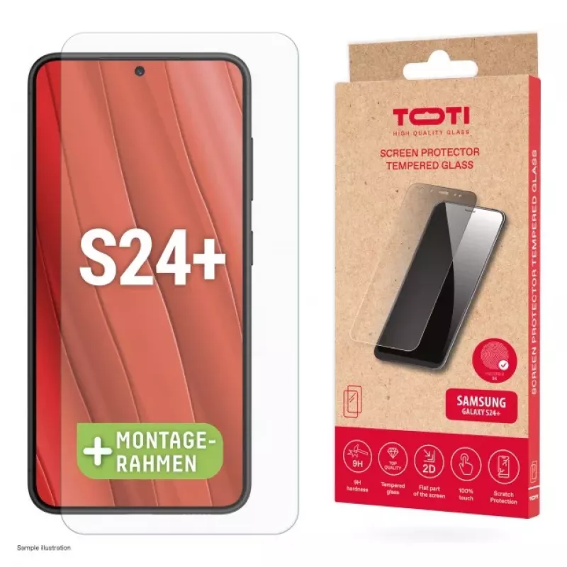 TOTI Tempered Glass 2D Screen Protector für Samsung Galaxy S24 Plus / S25 Plus