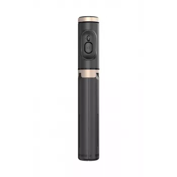SEEK TOTI Selfie Stick mit verstecktem Design und stabilem Stativ Q12, Schwarz