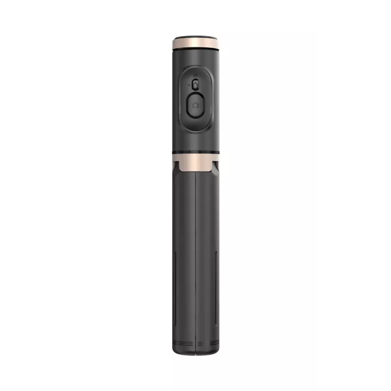 SEEK TOTI Selfie Stick mit verstecktem Design und stabilem Stativ Q12, Schwarz
