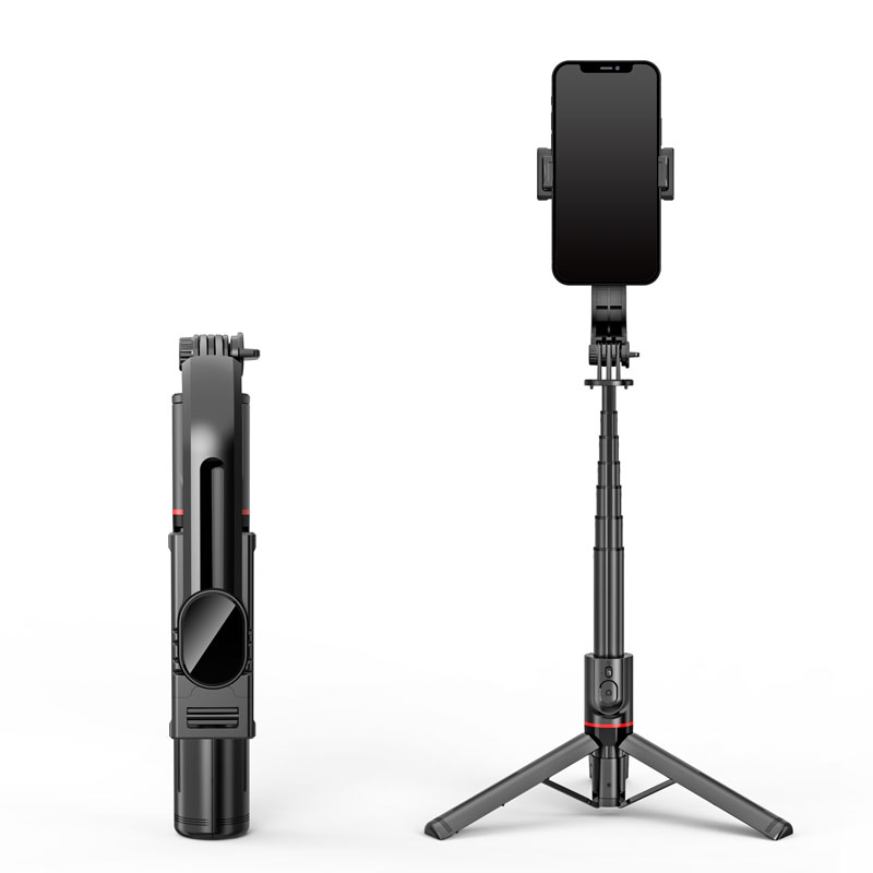 SEEK TOTI Selfie Stick mit leichtem Stativhalter L12-B, Schwarz