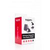 SEEK TOTI Magnetischer quadratischer Auto-Halter mit 3M-Klebemontage, Schwarz