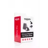 SEEK TOTI Magnetischer quadratischer Auto-Halter mit 3M-Klebemontage, Schwarz