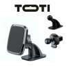 SEEK TOTI Magnetischer quadratischer Auto-Halter mit 3M-Klebemontage, Schwarz