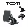 SEEK TOTI Magnetischer quadratischer Auto-Halter mit 3M-Klebemontage, Schwarz