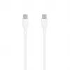 SEEK TOTI USB-C auf USB-C Silikonkabel 1m 3A Weiß