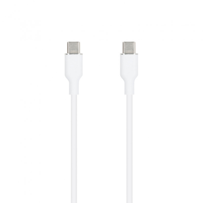 SEEK TOTI USB-C auf USB-C Silikonkabel 1m 3A Weiß
