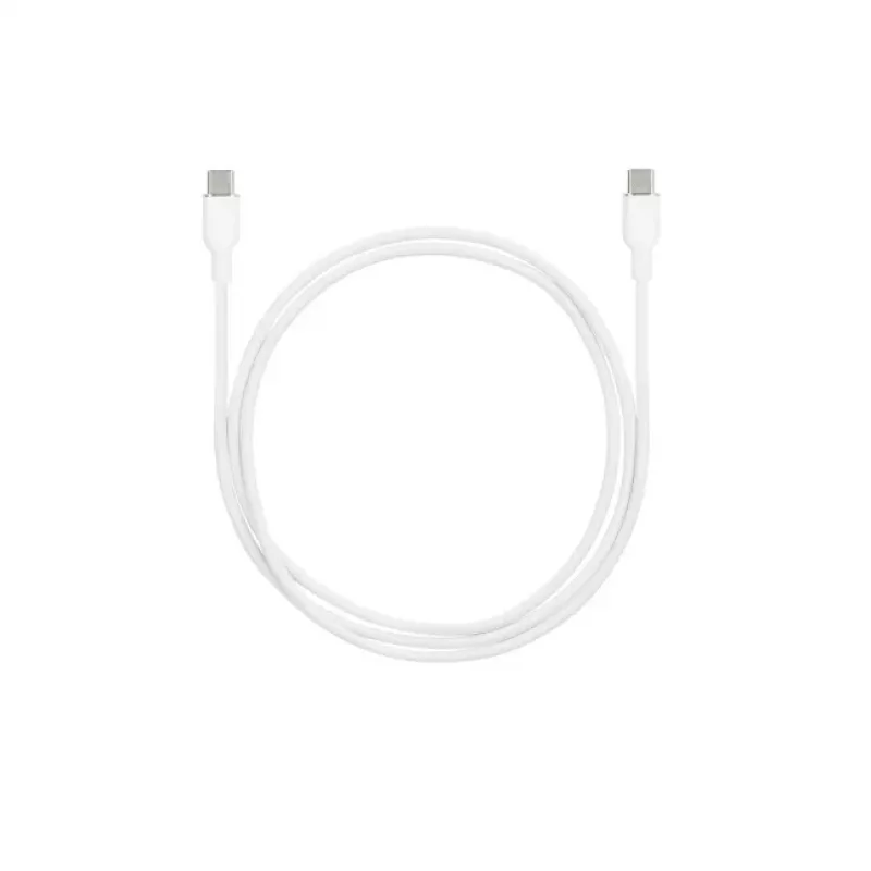 SEEK TOTI USB-C auf USB-C Silikonkabel 1m 3A Weiß