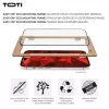 TOTI PREMIUM Premium Tempered Screen Protector Glass 3D Full Cover für Apple iPhone 16 Pro Max