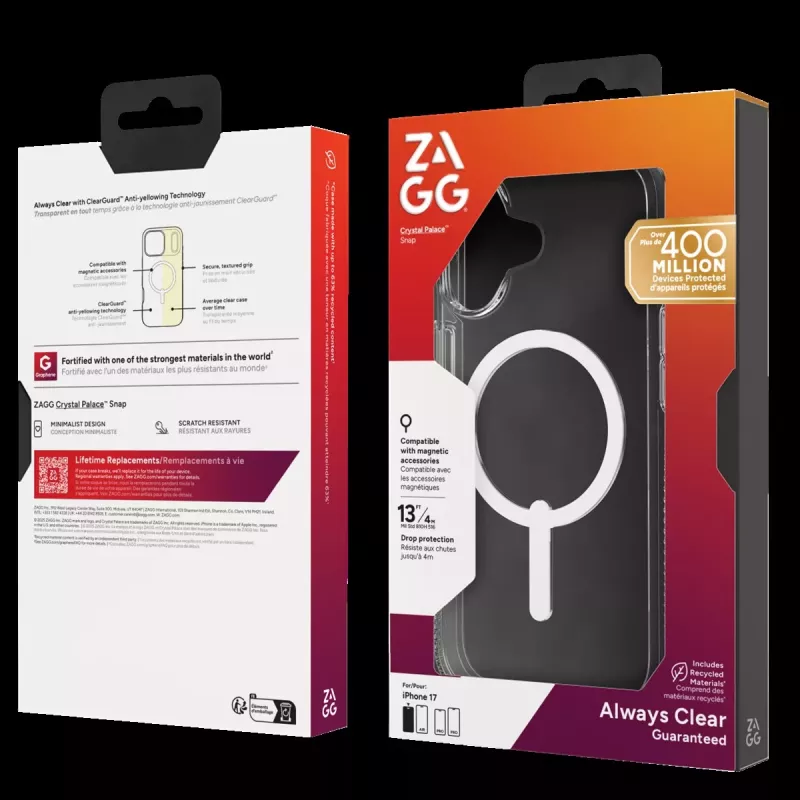 ZAGG Protection Bundle für iPhone 17: Hülle mit MagSafe und Displayschutz
