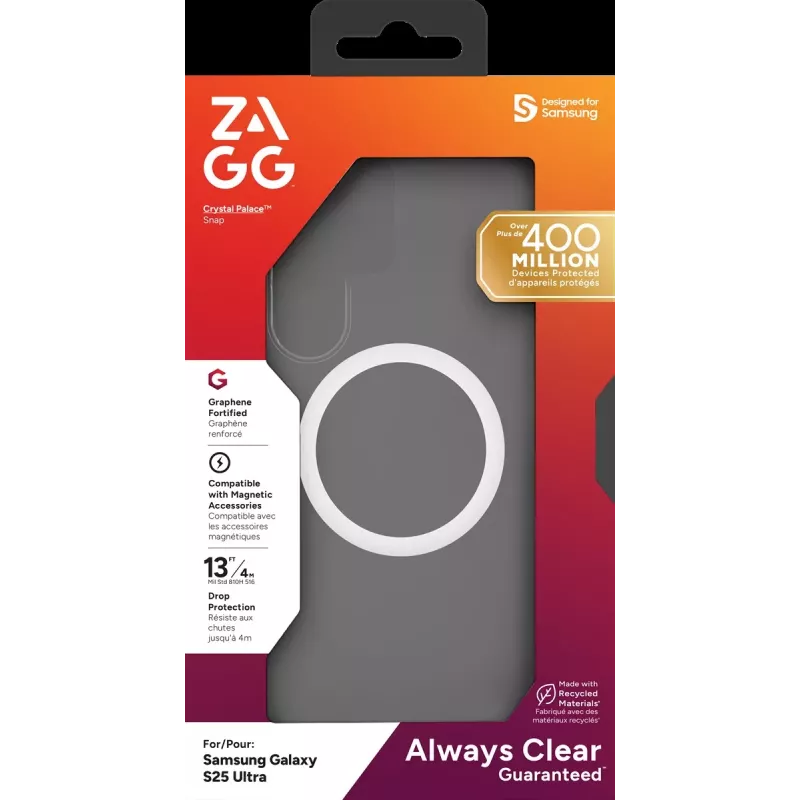 ZAGG Protection Bundle für Samsung Galaxy S25 Ultra: Hülle mit MagSafe und Displayschutzfolie