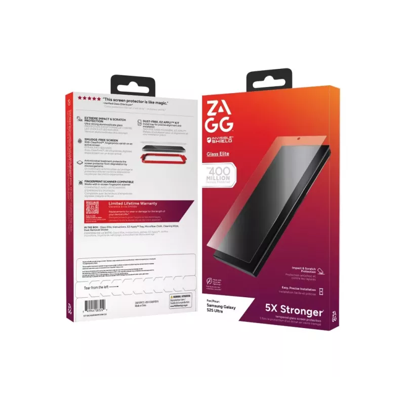 ZAGG Protection Bundle für Samsung Galaxy S25 Ultra: Hülle mit MagSafe und Displayschutzfolie