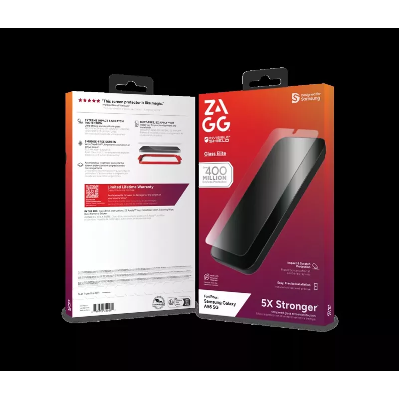 ZAGG Protection Bundle für Samsung Galaxy A56: Hülle und Displayschutz