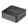 MINIX NR660LP Mini PC, AMD Ryzen 5 6600H, 16GB DDR5, 512GB NVMe SSD, Windows 11 Pro, Schwarz