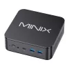 MINIX NR660LP Mini PC, AMD Ryzen 5 6600H, 16GB DDR5, 512GB NVMe SSD, Windows 11 Pro, Schwarz
