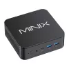 MINIX NR660LP Mini PC, AMD Ryzen 5 6600H, 16GB DDR5, 512GB NVMe SSD, Windows 11 Pro, Schwarz