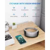 RENPHO Eyeris View Augenmassagegerät mit Wärme, Luftkompression, Vibration, Bluetooth, USB-C, klappbar, Grau