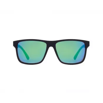 Red Bull Spect Maze Polarized Sunglasses - Matt Black / Smoke / P.Green Mirror, CAT3