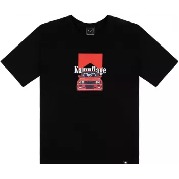 Kamuflage Beamer T-Shirt Schwarz Größe XL