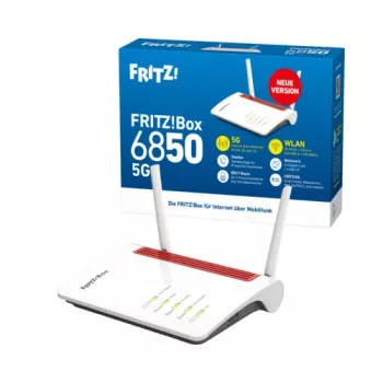 FRITZ!Box 6850 5G v2 5G/LTE Router mit Wi-Fi 5, Mesh, DECT