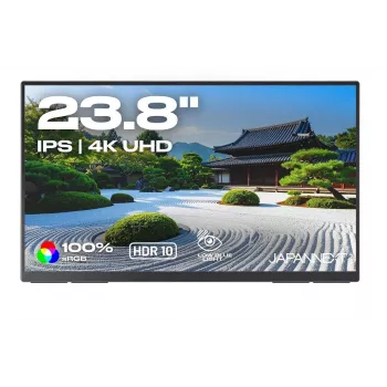 JAPANNEXT 60.5 cm (23.8 inch) JN-MD-IPS238U-C6 4K UHD IPS Monitor HDMI USB-C Schwarz