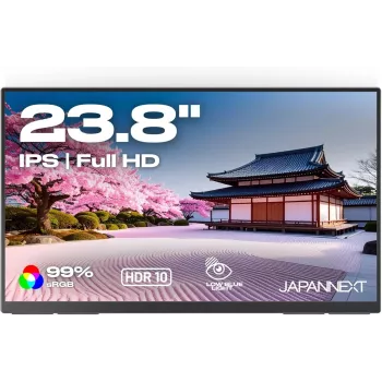 JAPANNEXT 60.5 cm (23.8 inch) JN-MD-IPS238F-C6 Full HD IPS Monitor mit HDMI und USB-C, Schwarz