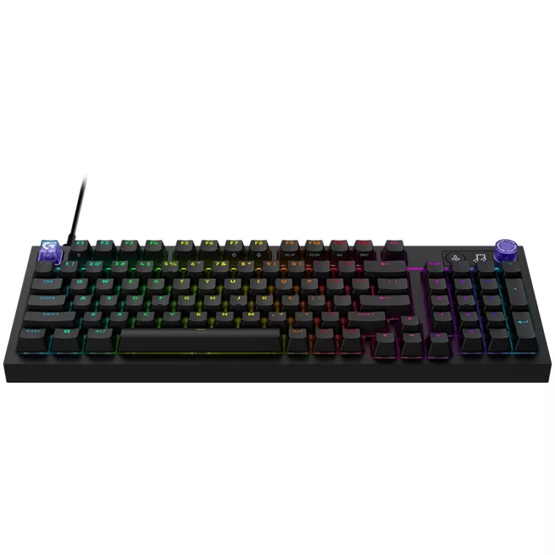 Logitech G316 X 98 Gaming-Tastatur, ungarisches Layout, Schwarz, kabelgebunden, Lightsync RGB