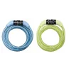 Master Lock 8143EURDPROCOL Spiralkabelschloss mit voreingestelltem Zahlencode - 1,2 m Länge, 8 mm Durchmesser, verschiedene Farben (Blau/Grün)