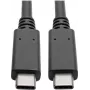 EATON Tripp Lite Series USB-C-Kabel (M/M) - USB 3.2 Gen 2 (10 Gbit/s) - 5A (100W) - Thunderbolt 3 kompatibel - 0,91 m (3 ft) - Schwarz