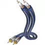 IN-AKUSTIK Premium Audio Cable RCA Male to RCA Male 0,75 m Schwarz