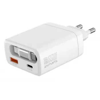 4smarts PDPlug Slim 65W GaN Jojo Wall Charger, White