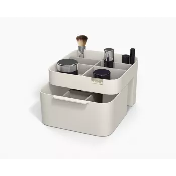 Joseph Joseph Viva Kosmetik-Organizer mit Schublade - Weiß/Grau