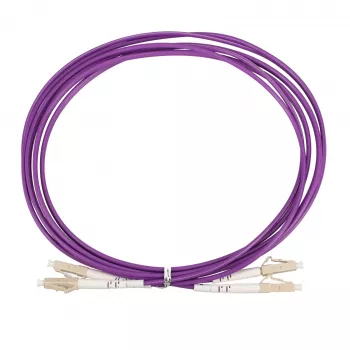 Extralink LC/UPC auf LC/UPC Patchkabel, Multimode OM4 Duplex, 1 m