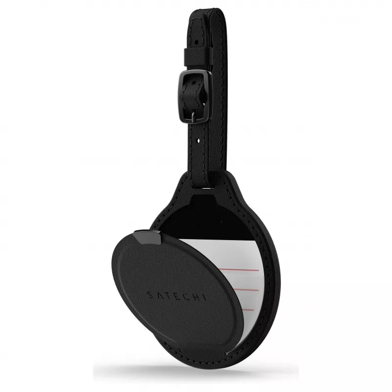 Satechi Vegan-Leder FindAll Gepäckanhänger Schwarz