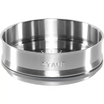 Staub 26 cm Dämpfeinsatz, emailliertes Gusseisen, Dunkelblau
