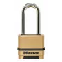 Master Lock 175EURDLH Resettable 4-Digit Combination Padlock, Solid Zinc Body, Hardened Steel Long Shackle, 50mm Body Width, 8mm Shackle Diameter, 63mm Vertical Clearance, 24mm Horizontal Clearance, Indoor/Outdoor Use