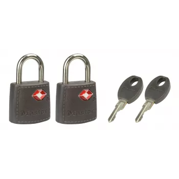 Master Lock 2 Vorhängeschlösser 20mm 3-Stift-Zylinder 4695EURTAST