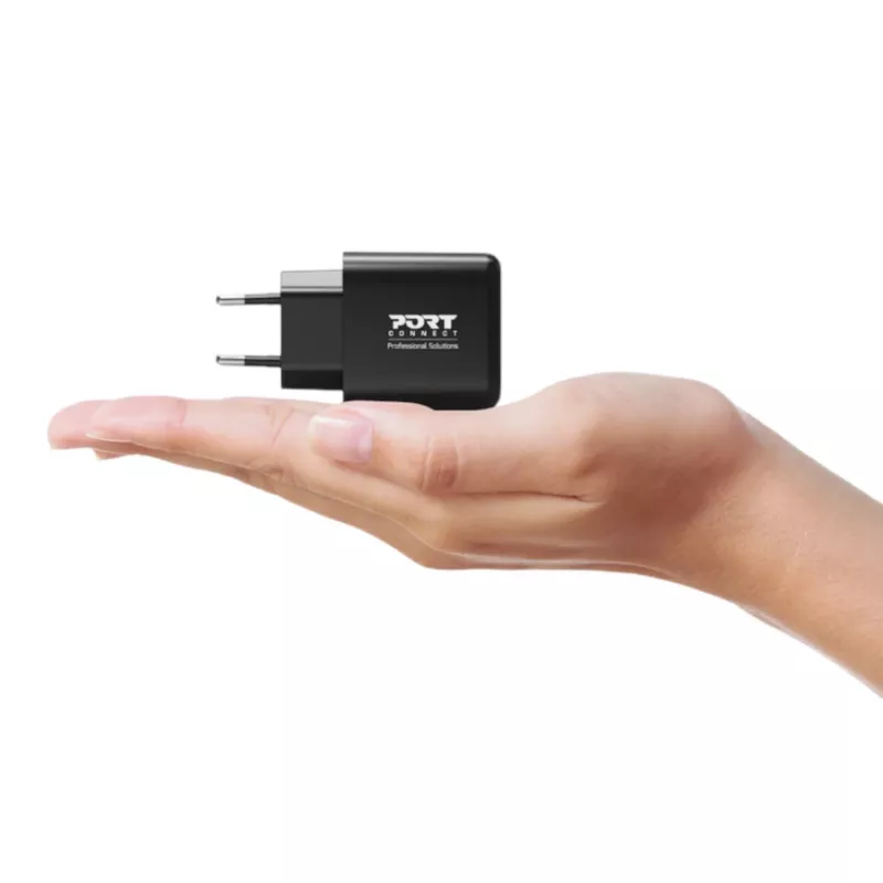 PORT Designs Wandladegerät USB-C PD 65W GaN EU-Stecker Schwarz