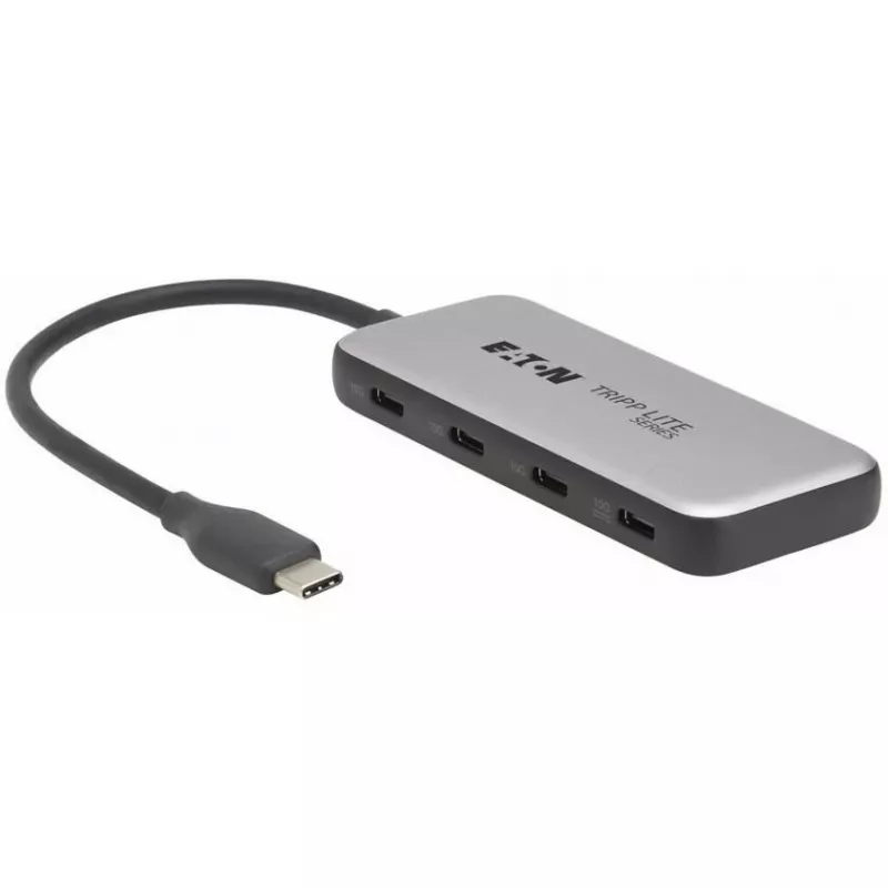 Eaton Tripp Lite Series 4-Port USB-C Hub, USB 3.2 Gen 2 (10 Gbps) - Schwarz