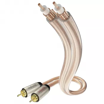 IN-AKUSTIK Star Audio RCA Male auf RCA Male Audiokabel 1,5 m Schwarz