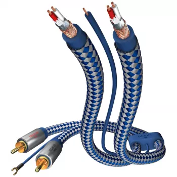in-akustik Premium Audio Cable Phono RCA - RCA 0,75m Schwarz