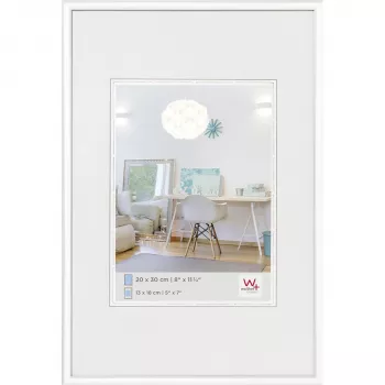 Walther Design New Lifestyle 20x30 Bilderrahmen Kunststoff Weiß 13x18 cm