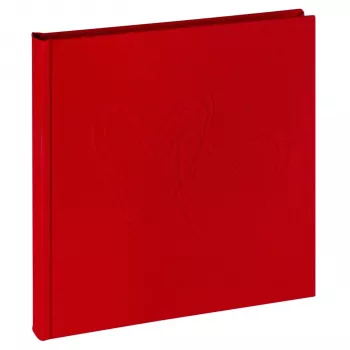 Walther My Heart Fotoalbum Rot 20x20 cm 40 weiße Seiten Leineneinband FA243R