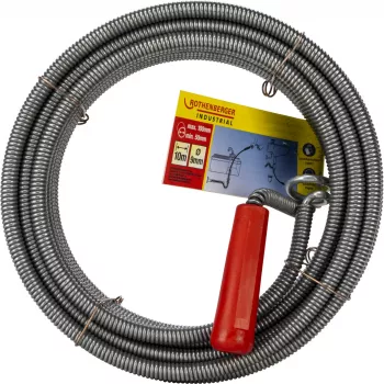Rothenberger Industrial 072986E Rohrreinigungsspirale 10 m, Ø 26 mm