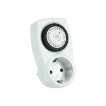 REV Ritter Mechanischer Timer 24h mit Kindersicherung Weiß 230V 50Hz