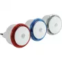 REV LED Nachtlicht Set 3 Stk. - Rot, Blau, Weiß/Transparente Ringe - 0,8 W - Dämmerungssensor