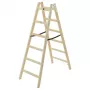 Hailo H40 StandardLine 2x6 Holz-Doppelseitige Trittleiter