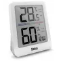 Mebus 40928 Thermo-Hygrometer Weiß Innen Außen Temperatur Luftfeuchtigkeit Monitor mit LCD Display