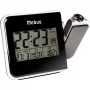 Mebus 42425 Projektionswecker - Digital LCD, 12/24h, Temperatur, Schwarz/Grau