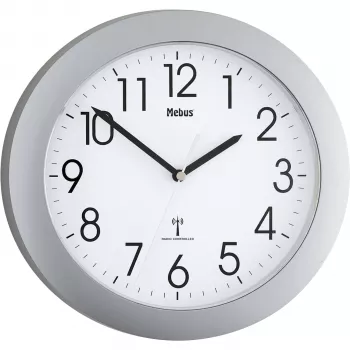 Mebus 52451 Funk-Wanduhr Weiß